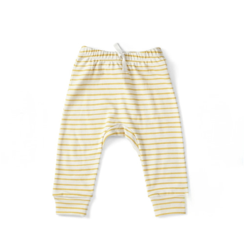 Harem Pant Color: Stripes Away Marigold. Size: 0-3 months