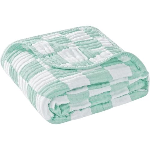 Ultra Soft Muslin Baby Blanket, A Versatile Swaddle and Bed Blanket for Babies, Toddlers, Boys, and Girls (1 Pack).