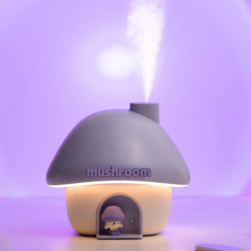 Aesthetic Mushroom Humidifier & Sunset Lamp | 3-in-1 Cute Humidifier for Bedroom with Rainbow Light, 300ml Quiet Mist, Perfect Mood Lighting and Decor for Desk, Nursery, Girls Room