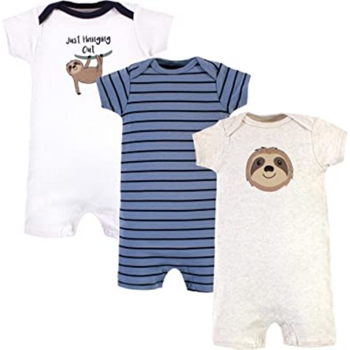 Hudson Baby Unisex Cotton Rompers