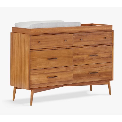 west elm x pbk Mid-Century 6-Drawer Changing Table - Acorn