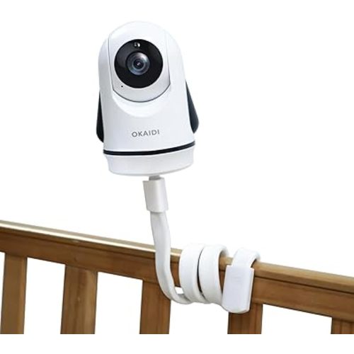 OKAIDI Baby Monitor Mount for OD8052/OD8060/OD8051/OD8050, Flexible Mount, Travel Baby Monitor Accessory, Portable Baby Camera Stand, Adjustable Baby Monitors Holder for Crib(Camera not Included)