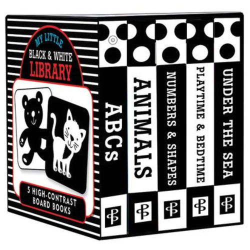 My Little Black and White Board Book Library - Set of 5 High Contrast Board Books by Simon Abbott, Board Book | Barnes & Noble®