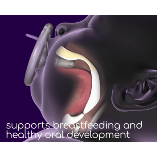 babypace breast-like pacifier single - cranberry | mōmi