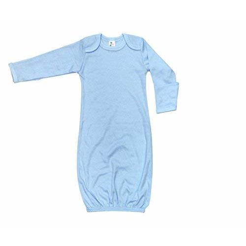 Laughing Giraffe Baby Infant Blank Long Sleeve Sleeper Gown with Mitten Cuffs