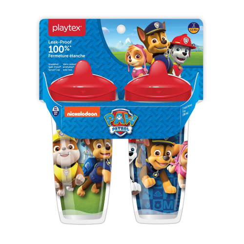 Playtex Sipsters Stage 3 Paw Patrol Boys Insulated Spout Sippy Cup, 9 oz, 2 Pack