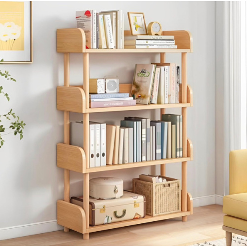 Amazon.com: OSCHF 4-Tier Wooden Open Bookcase - Modern Display Bookshelf with Top Edge and Solid Wood Frame for Home and Office, Storage Cabinet, Oak