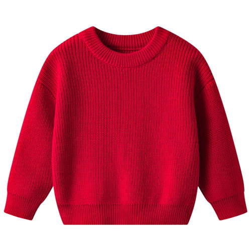Gibobby Baby Girl Boy Knit Sweater Blouse Pullover Sweatshirt Warm Crewneck Long Sleeve Tops for Infant Toddler,Red,3-6 Months