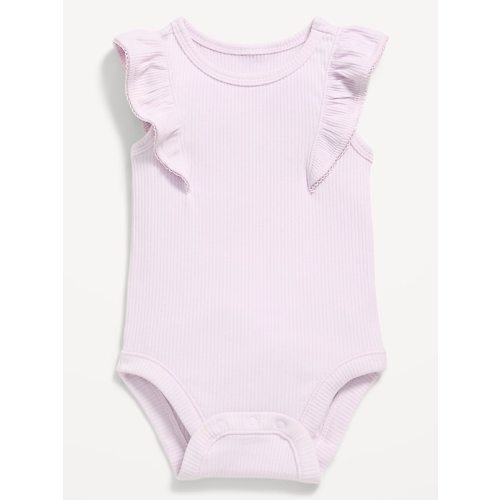 Ruffle-Trim Ribbed Bodysuit for Baby