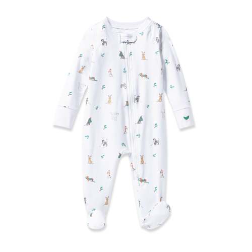 Baby's Pima Romper in Jingle Paws