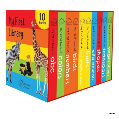 My First Library: Boxset of 10 Board Books for Kids
