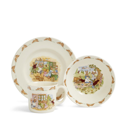 Royal Doulton Bunnykins Nurseryware Childrens Bowl, Plate, and Mug & Reviews | Wayfair