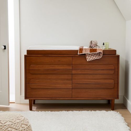 Gemini 6-Drawer Wide Dresser with Removable Topper (56")