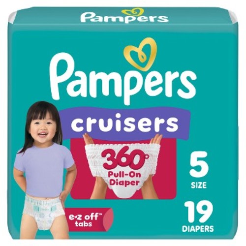 Pampers Cruisers 360 Diapers Jumbo Pack - Size 5 - 19ct