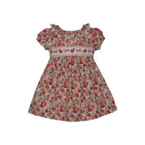 Baby Girls June Short Sleeve Floral Smocked Dress