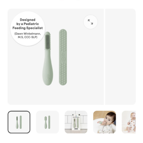 Baby-Led™ Toothbrush + Tongue Depressor