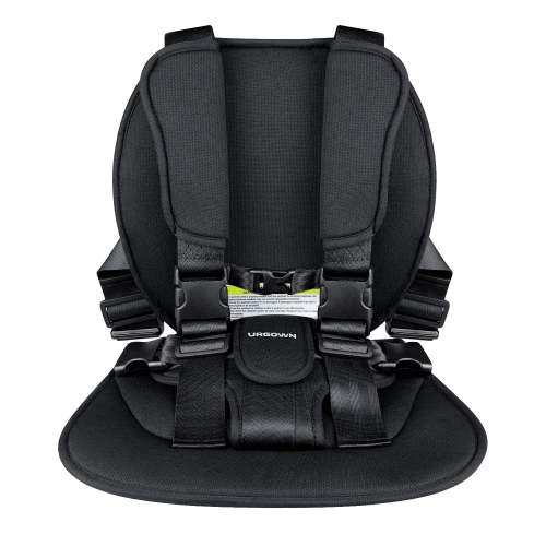 Urgown Golf Cart Child Positoner, 5-Point Design to Secure Little Ones During Golf-Cart Rides, with Adjustable Straps (Color: Black)