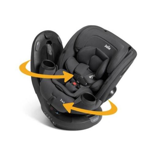 Joie Matcha Spin SI Rotating 3-in-1 Convertible Car Seat - Shale: Metal Frame, 29.2 lbs Weight