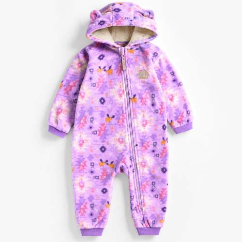 Une-pièce mauve en polar avec motifs, bébé fille | Souris Mini