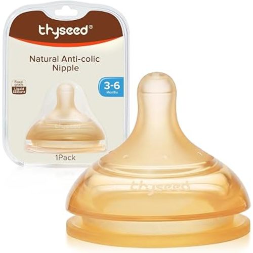 Thyseed Anti-Colic Series Nipple, Medium Fast Flow,3+ Months, 1-Pack