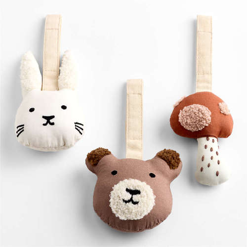 Woodland Baby Rattle Set