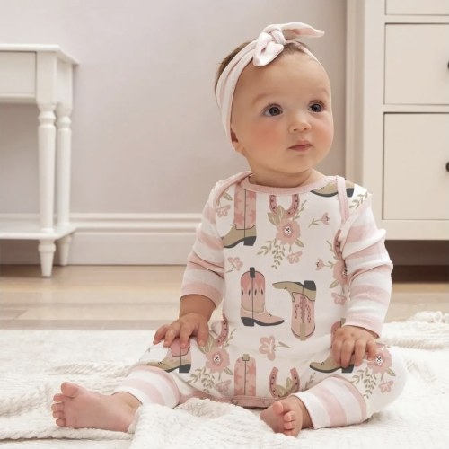 Stella Cowgirl Romper – Bridle Up Hope Shop