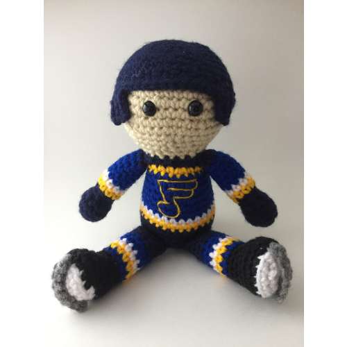 St Louis Blues NHL Crochet Hockey Doll