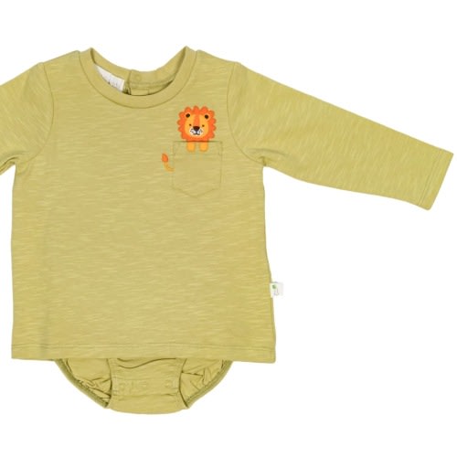 Happy Hunter T Shirt Bodysuit - Bamboo Green