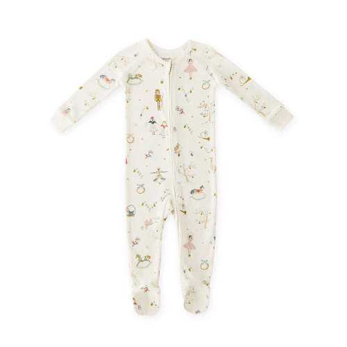 Ribbed Baby Sleeper - Partridge in a Pehr Tree