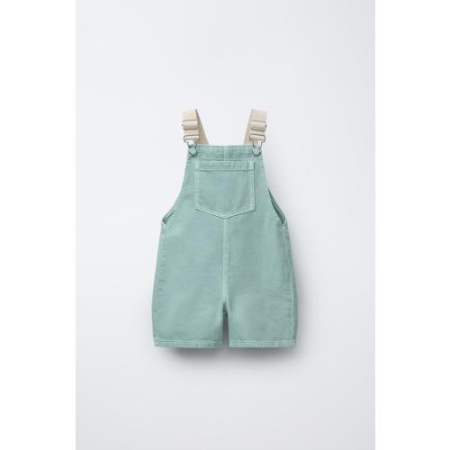 SERGED OVERALL SHORTS - Aquamarine | ZARA United States