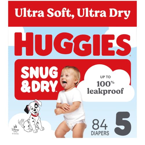Huggies Snug & Dry Diapers Size 5, 84 Count