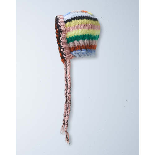 yuki rainbow bonnet | peony pink ties