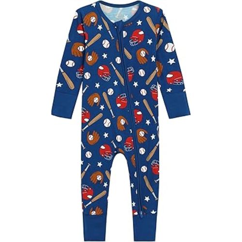 Baby Zippered Rompers Newborn Pajamas Sleepers Long Sleeve Jumpsuits Infant Zipper Romper-Viscose from Bamboo