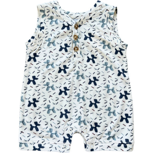 Boy's Sleeveless Romper Balloon Dogs - Babysprouts | Maisonette