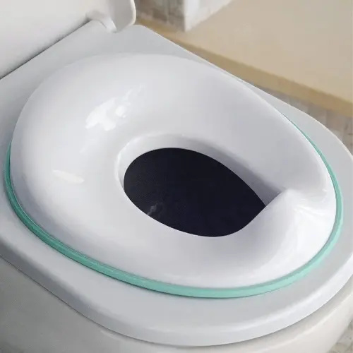 Potty Training Seat for Boys And Girls, Fits Round & Oval Toilets, Non-Slip with Splash Guard, Includes Free Storage Hook - Jool Baby