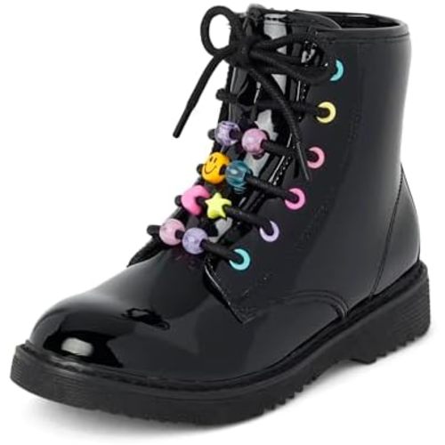 The Children's Place Girls' Girls Lace Up Combat Boots
