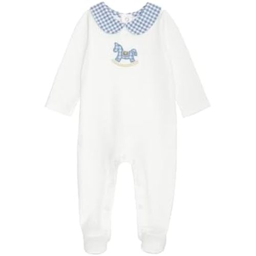 Mud Pie Baby Boy Blue Rocking Horse Sleeper