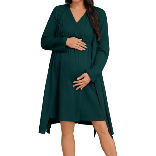 Maternity Nursing Gown and Robe