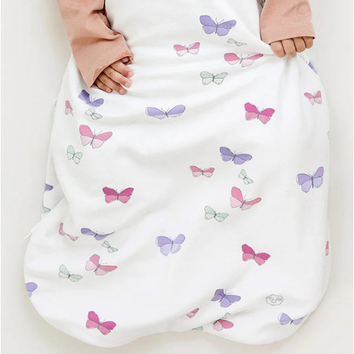 Color Butterfly, size 6-18 months | 4 Season® Classic Baby Sleeping Bag, Merino Wool & Organic Cotton, Butterfly