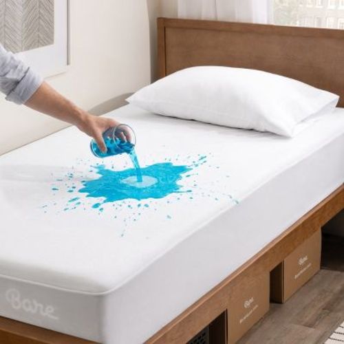 Breathable Waterproof Mattress Protector by Bare Home - Twin, White