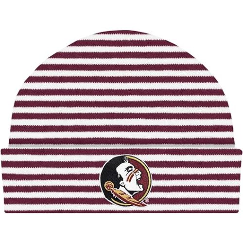 Creative Knitwear College Baby Striped Knit Cap - Team Logo, Multiple Colors for Baby Boys & Girls, (0-3 Months)