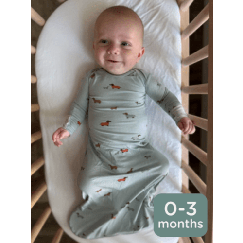 Long Sleeve Swaddle Sleep Sack - Woof / 1.0 TOG