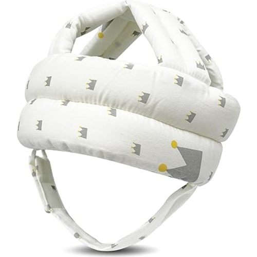Baby Head Protector for Crawling Walking, Baby Helmet Adjustable No Bumps and Soft Cushion, Infant Safety Cap for Kid Learning to Walk