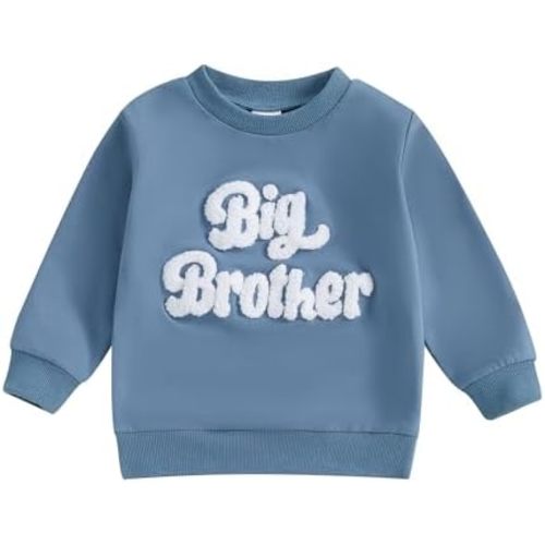 Big Sister Big Brother Matching Outfit Toddler Boy Girl Embroidery Sweatshirt Tops Kids Pullovers Shirt Fall Clothes