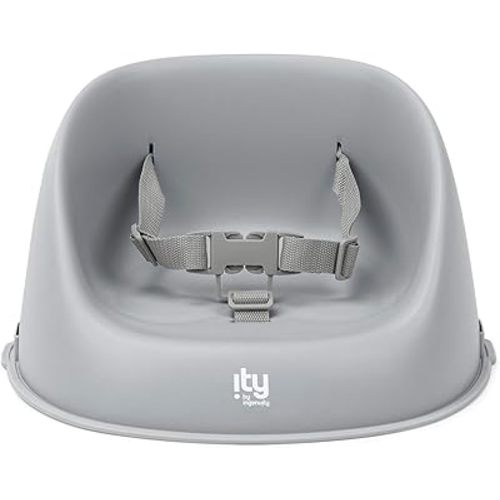 Ingenuity: ity by Ingenuity My Spot Easy-Clean Baby Booster Feeding Chair, 3-Point Harness, Washable Removable Straps - Grey, User Age Range: 6 - 60 months, Requires Assembly