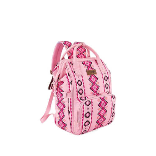 Wrangler Pink Aztec Southwestern Print Diaper Bag WG2204-9110PK