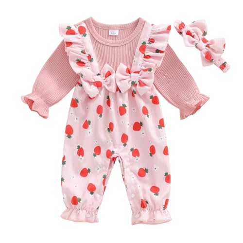Rtnnsbbfcm Newborn Baby Girl Clothes Vintage Plaid Long Sleeve Romper One Piece Jumpsuit and Headband Infant Cute Outfits