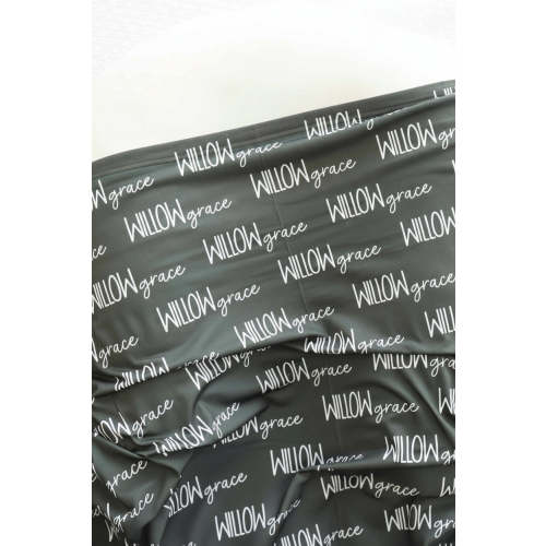 Personalized Baby Name Swaddle Blanket Font Duo | Best Selling Neutrals