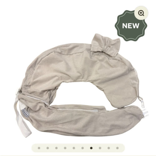 New & Improved Twin & Plus Nursing Pillow Slipcover with Integrated Wa