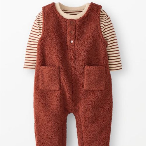 Baby Long Sleeve T-Shirt & Fleece Overalls Set | Hanna Andersson